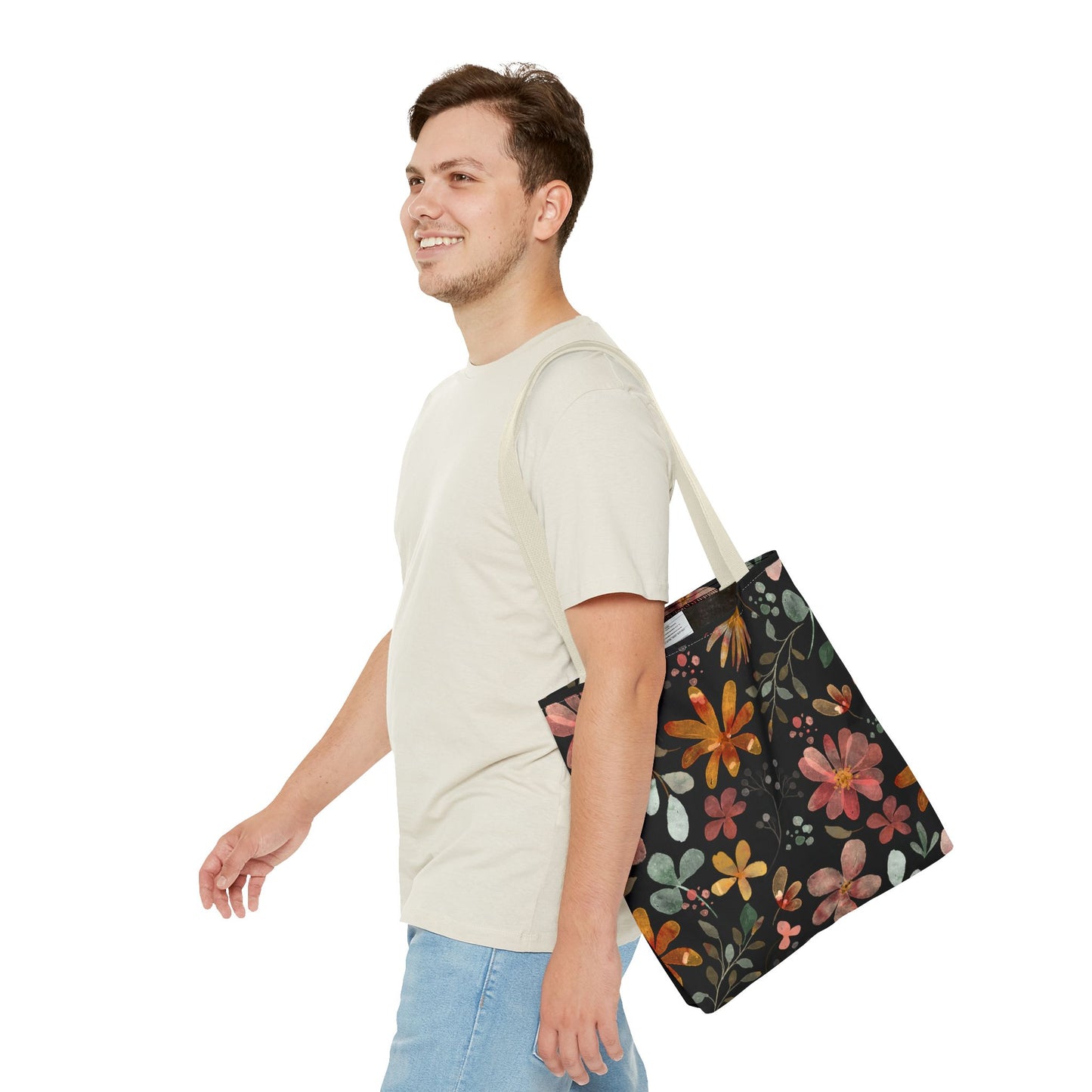 Floral Tote Bag, Boho Style.