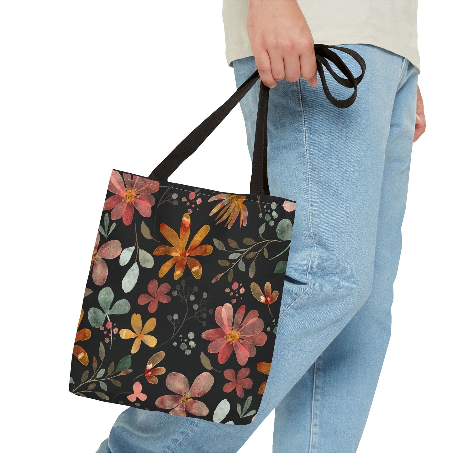 Floral Tote Bag, Boho Style.