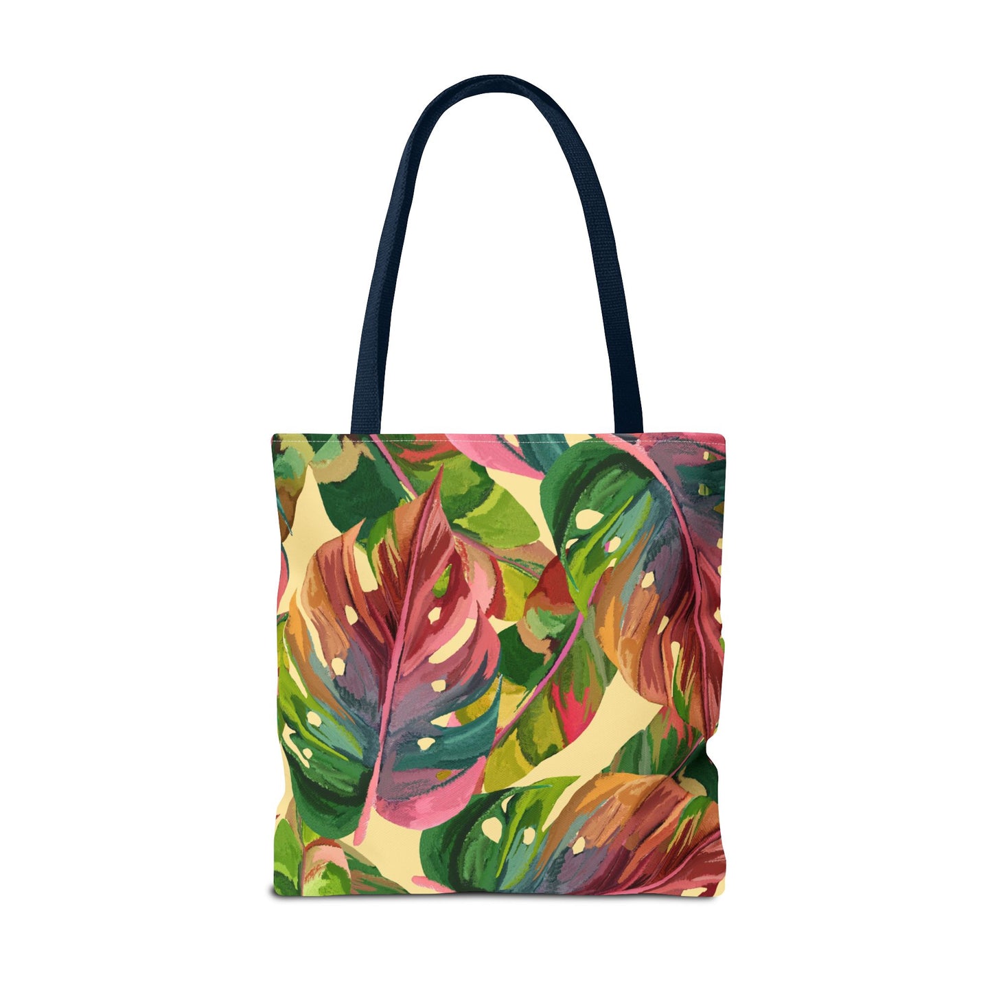Tote Bag with Tropical Leaf Print, Eco-Friendly Tote, Floral Shopping Bag, Beach Bag, Gift for Plant Lovers