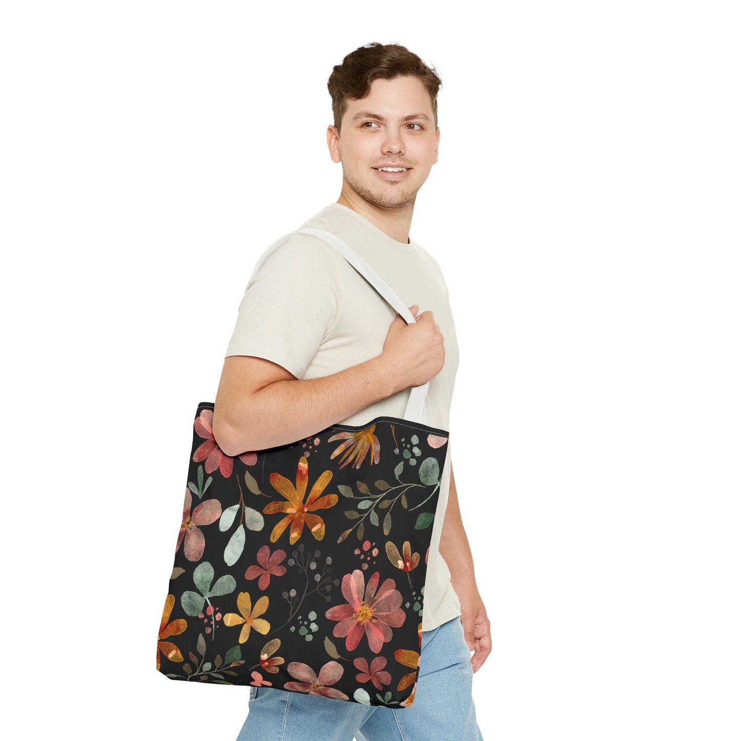 Floral Tote Bag, Boho Style.