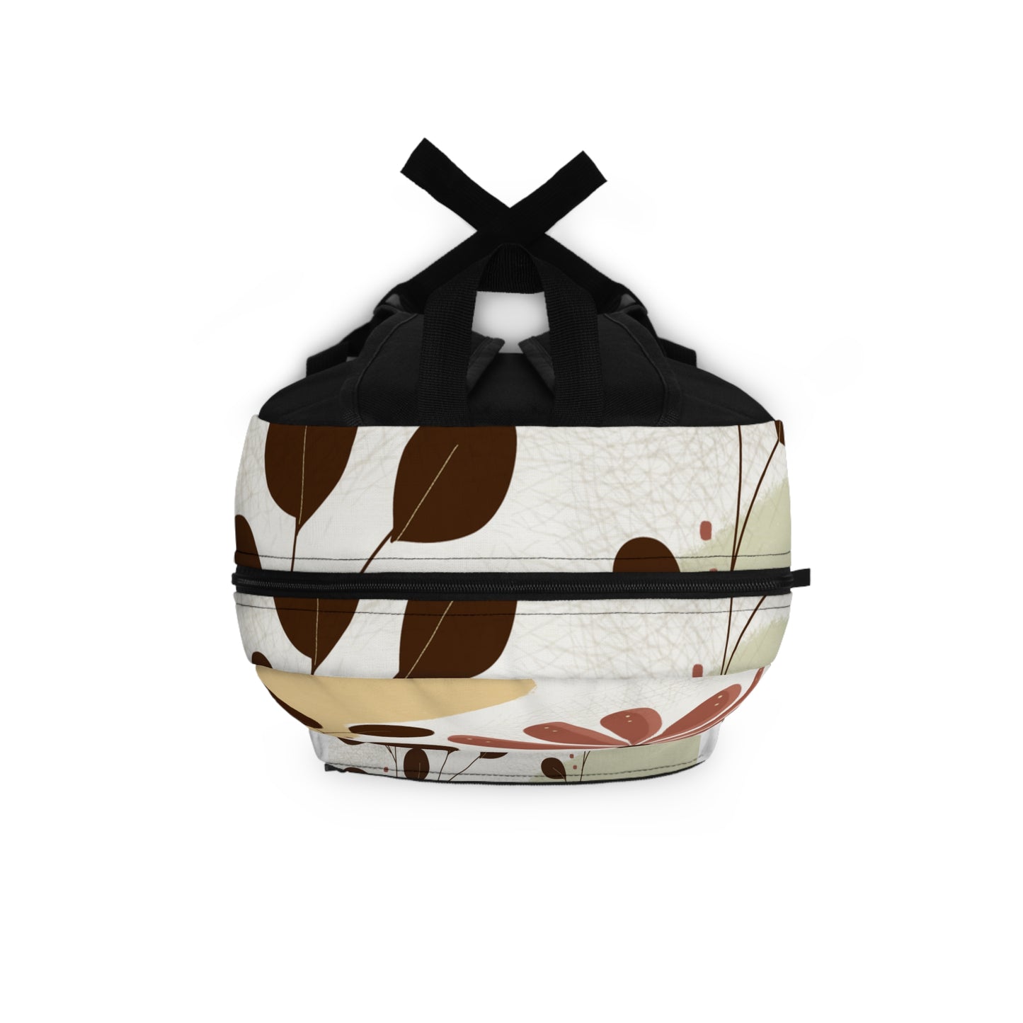 Floral Print Backpack for Nature Lovers, Trendy School Bag.