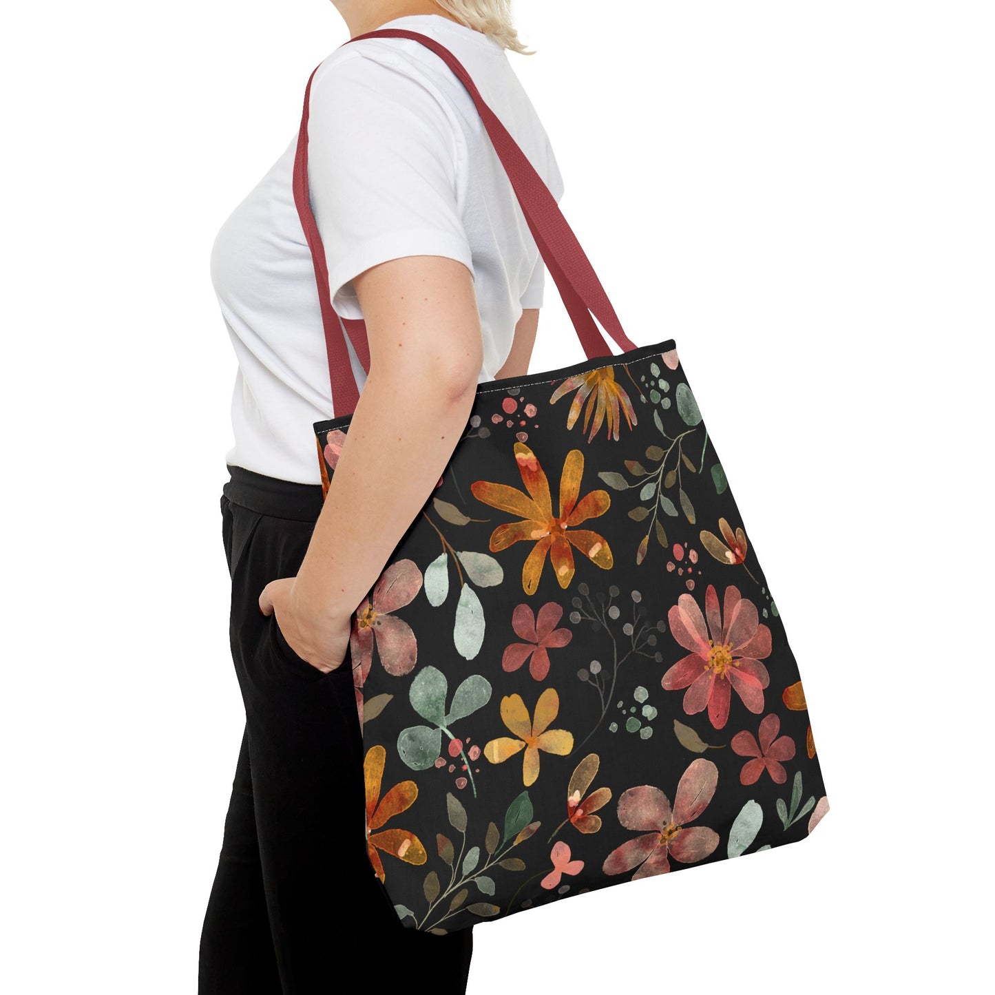 Floral Tote Bag, Boho Style.