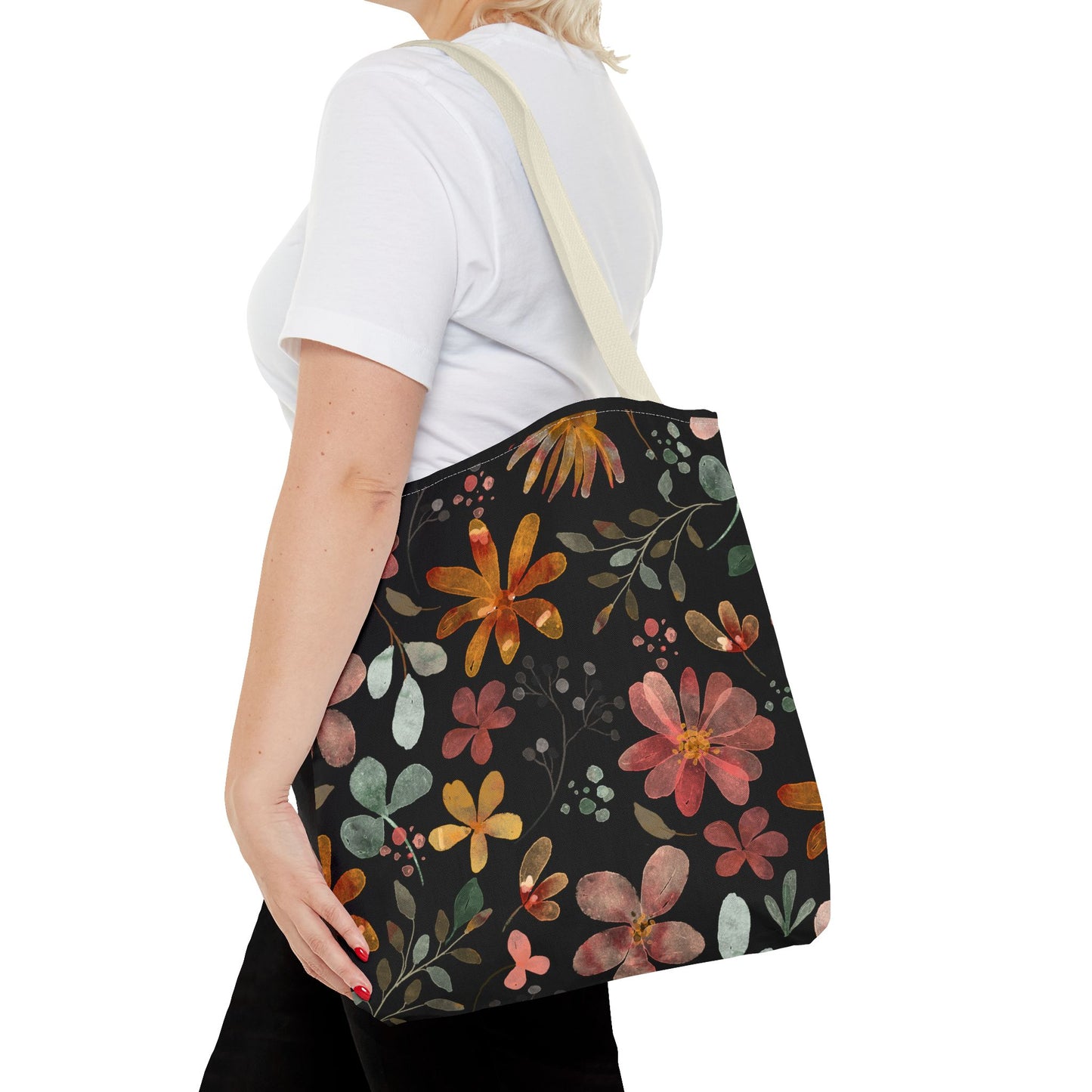 Floral Tote Bag, Boho Style.