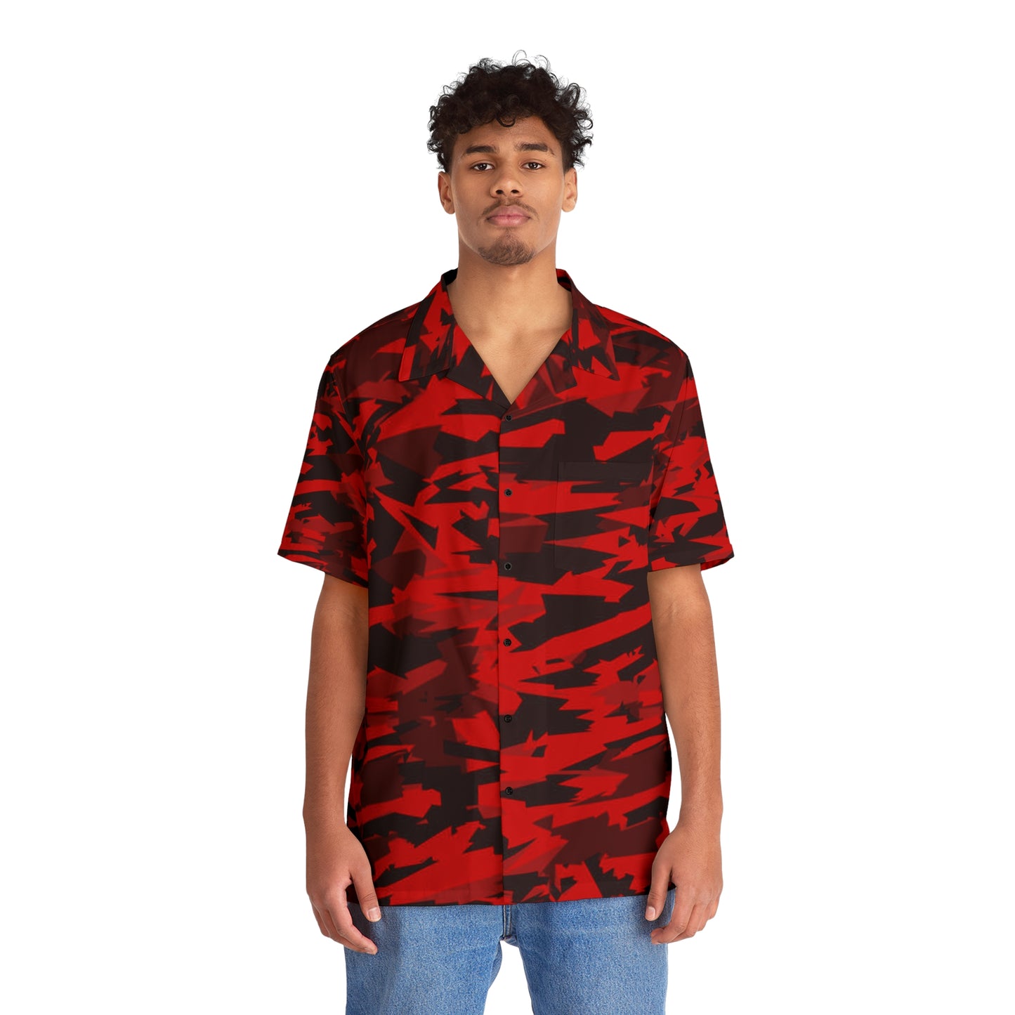Vibrant Men's Hawaiian Shirt, AOP Partywear, Beach Vacation Top, Summer Attire, Casual Wear, Unique Gift Idea