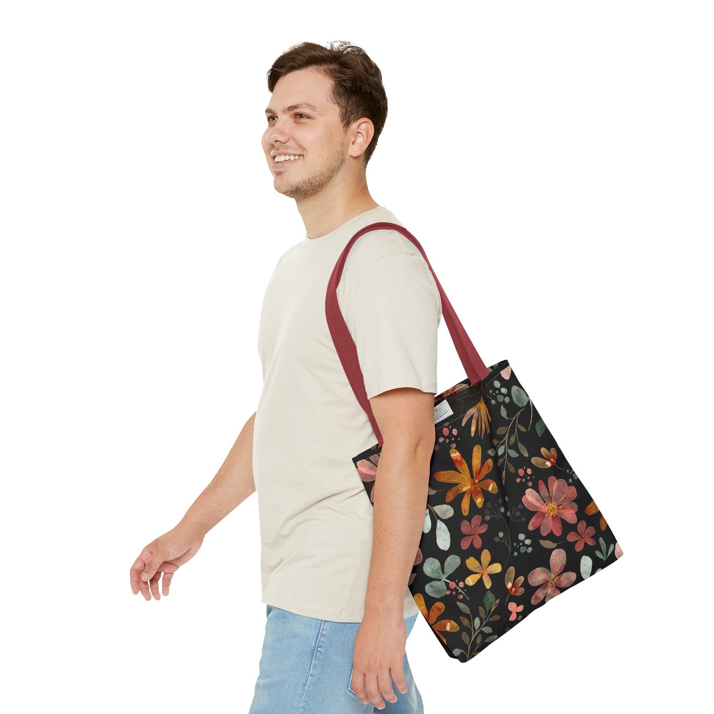 Floral Tote Bag, Boho Style.