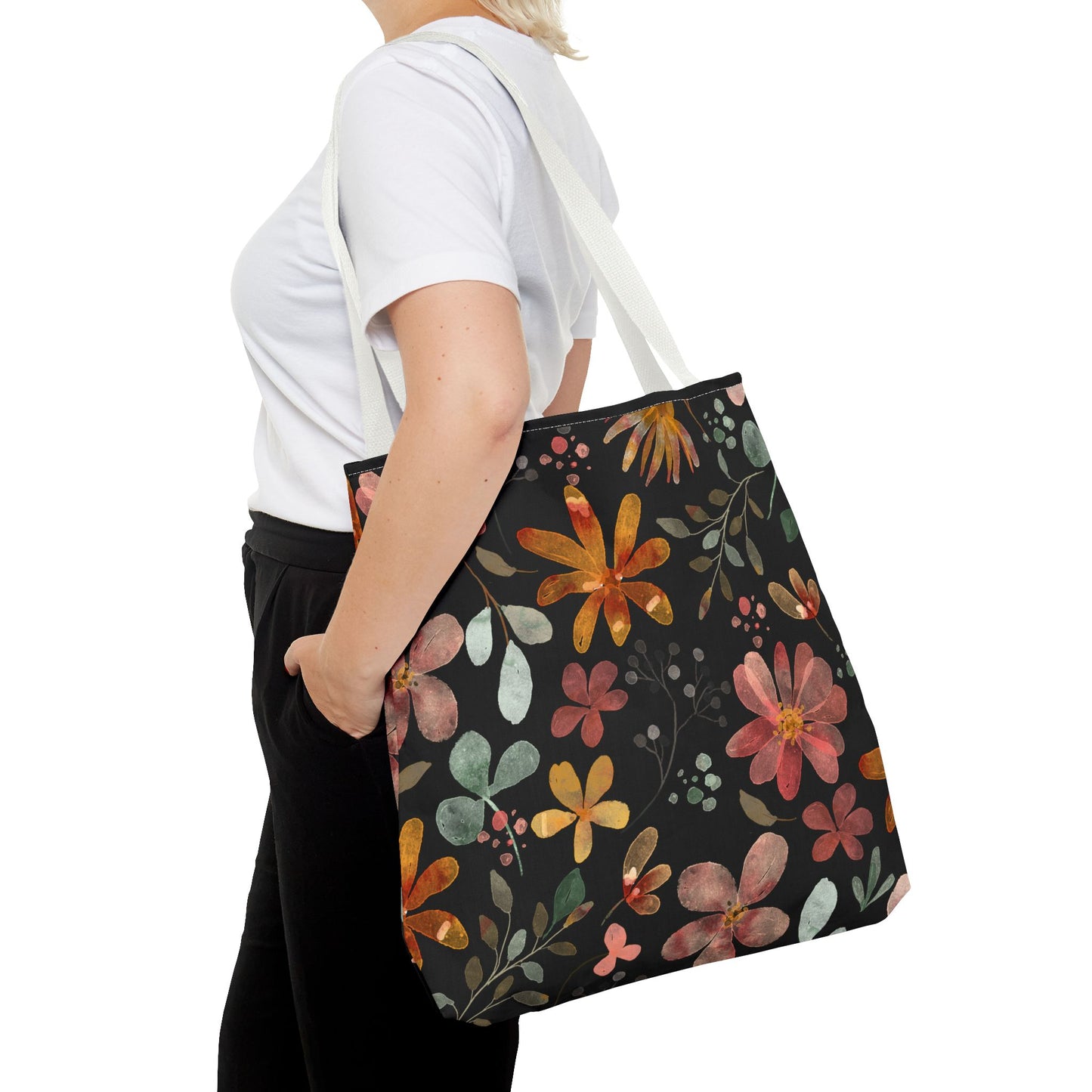 Floral Tote Bag, Boho Style.
