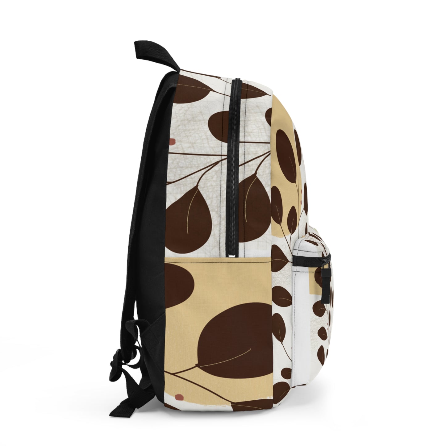 Floral Print Backpack for Nature Lovers, Trendy School Bag.