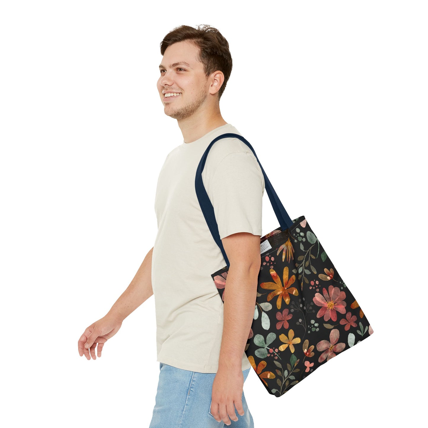 Floral Tote Bag, Boho Style.