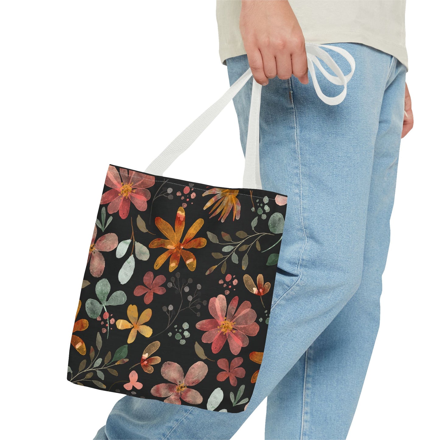 Floral Tote Bag, Boho Style.