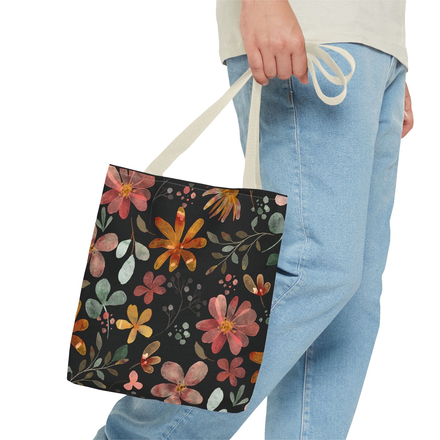 Floral Tote Bag, Boho Style.