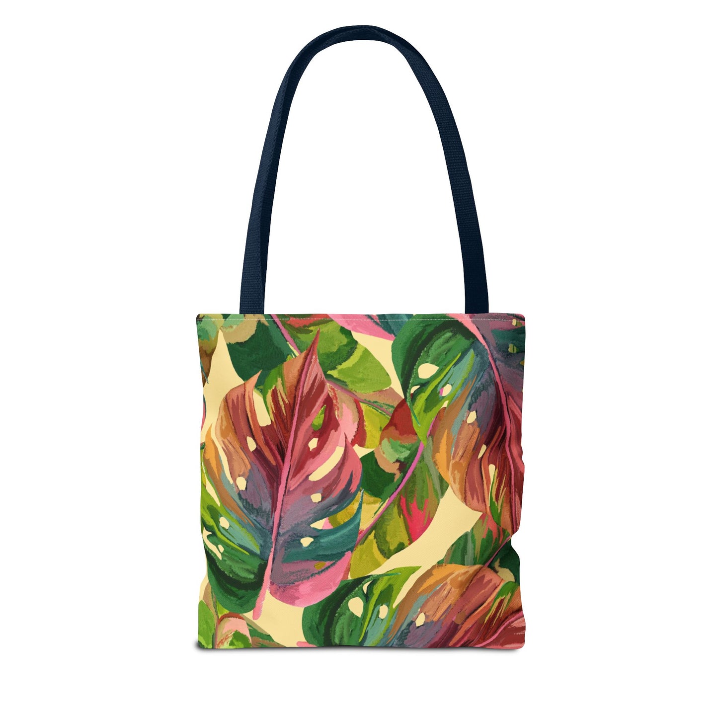Tote Bag with Tropical Leaf Print, Eco-Friendly Tote, Floral Shopping Bag, Beach Bag, Gift for Plant Lovers