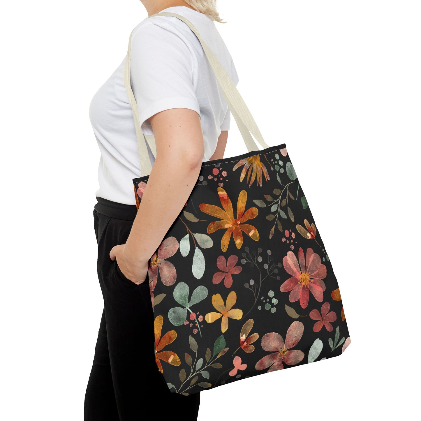 Floral Tote Bag, Boho Style.