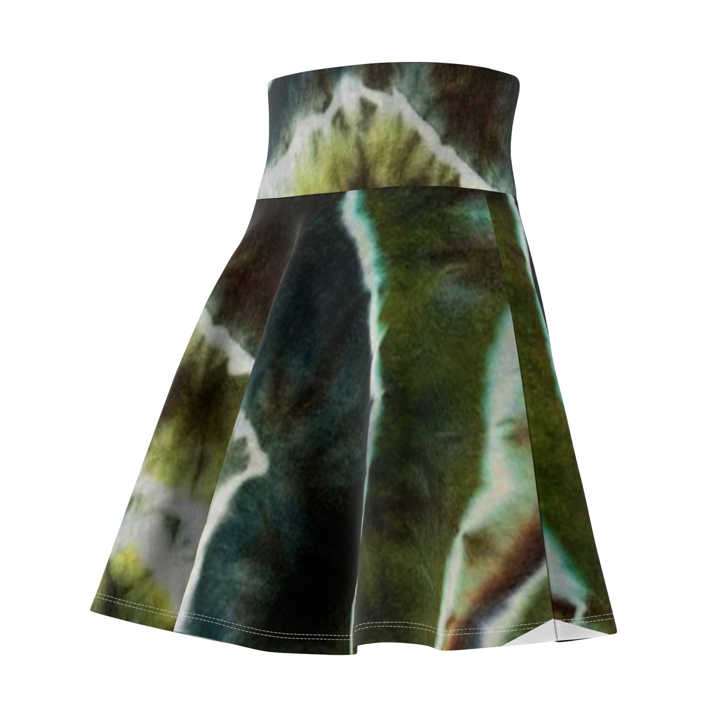 Bohemian Floral Women's Skater Skirt, Stylish Sun Dress, Eco-Friendly Apparel, Festival Attire, Casual Fashion, Summer Wardrobe