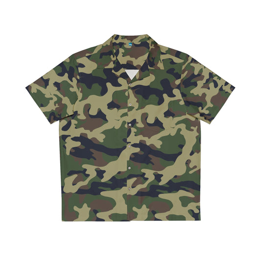 Camo Hawaiian Shirt for Adventure Seekers, Summer Wear, Beach Shirt, Casual Fashion, Outdoor Shirt, Vacation Style