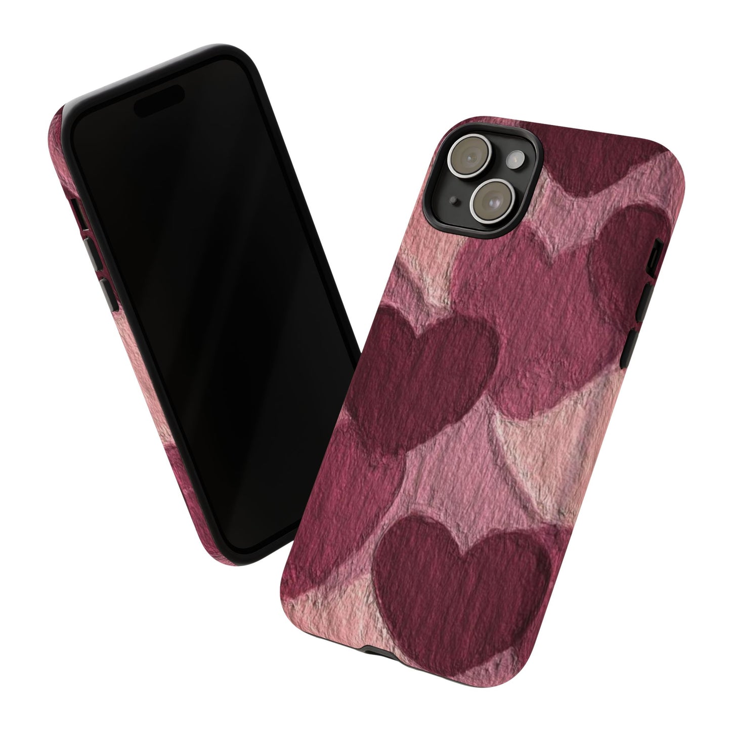 Heartfelt Phone Case, Tough Cases for Love, Stylish Heart Phone Cover, Valentine's Day Gift, Romantic Gift Idea