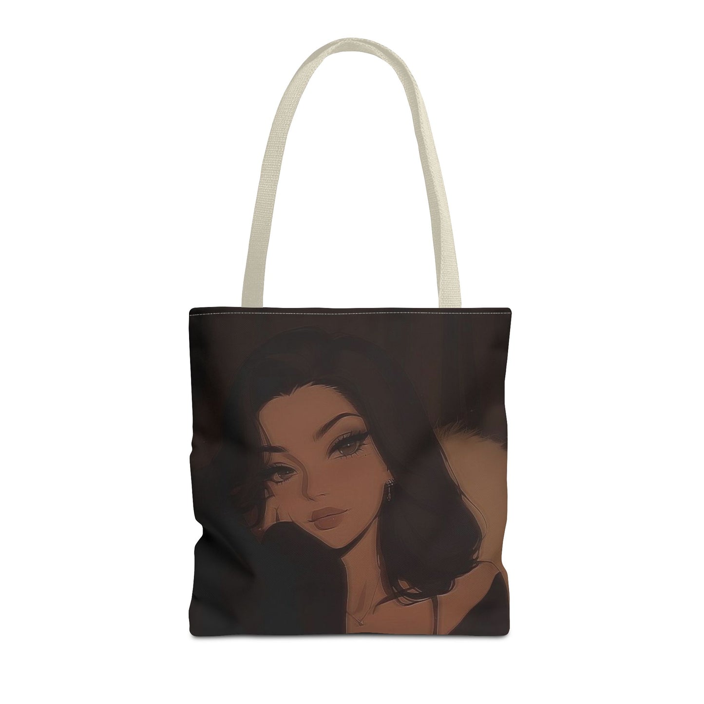 Stylish AOP Tote Bag, Chic Canvas Handbag, Fashionable Reusable Shopper, Trendy Everyday Carryall, Gift for Her, Art Tote
