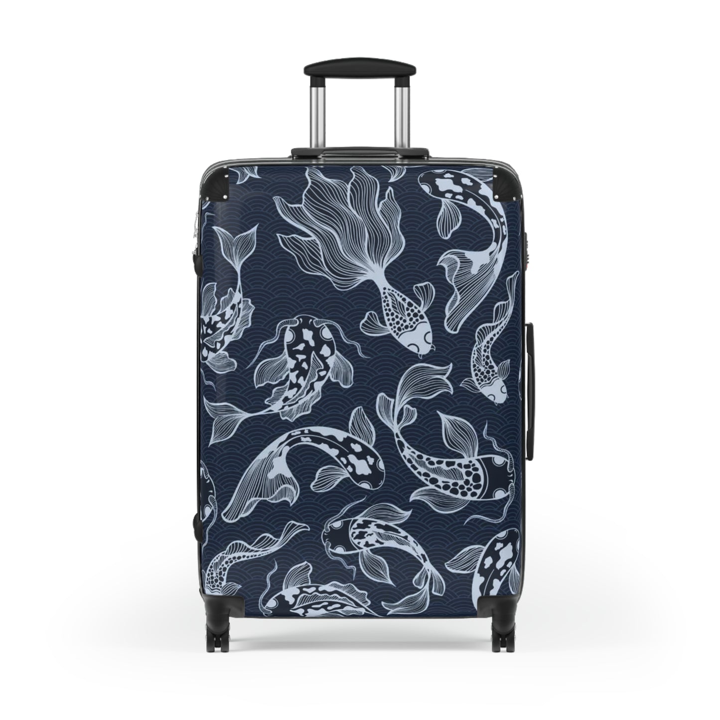 Chic Travel Suitcase with Elegant Koi Fish Design | Stylish Luggage, Personalized Travel Bag, Trendy Carry-On, Gift for Travelers