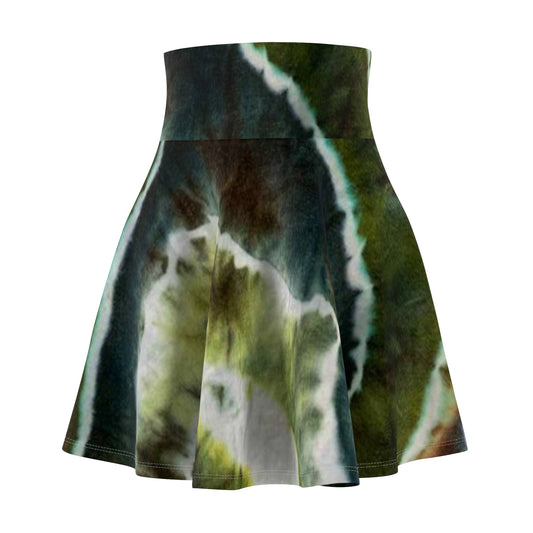 Bohemian Floral Women's Skater Skirt, Stylish Sun Dress, Eco-Friendly Apparel, Festival Attire, Casual Fashion, Summer Wardrobe