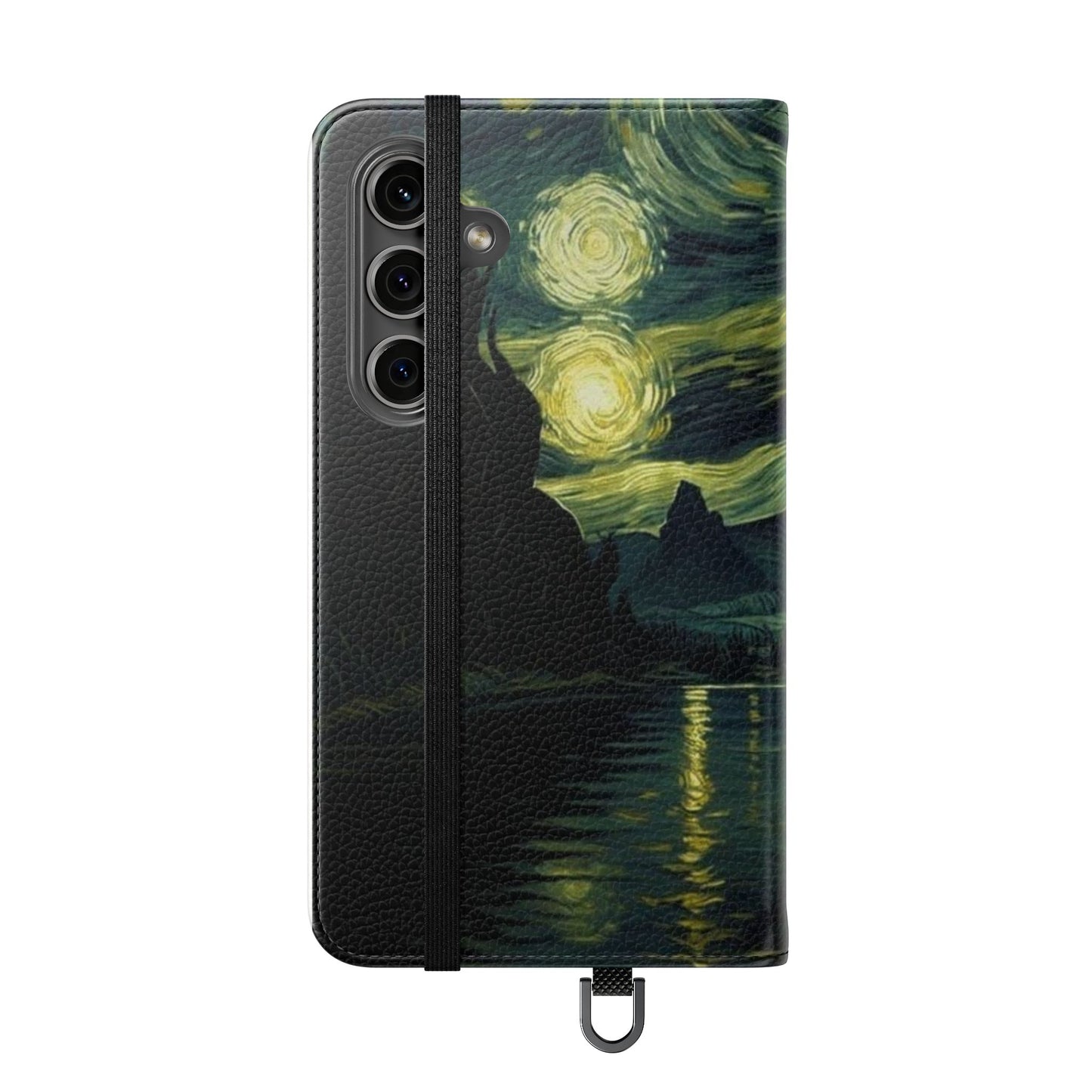 Starry Night Flip Case, Artistic Phone Sleeve, Unique Cell Phone Cover, Gift for Art Lovers, Customizable Smartphone Case