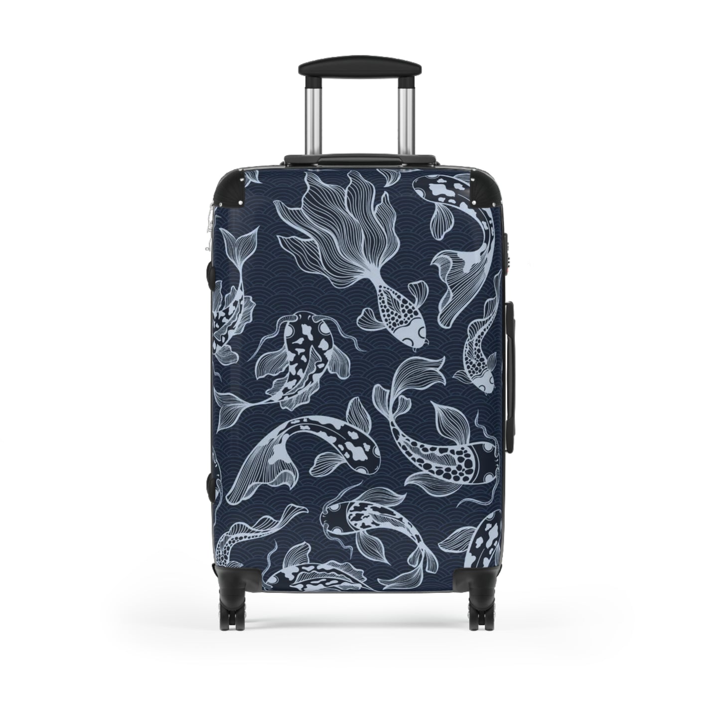 Chic Travel Suitcase with Elegant Koi Fish Design | Stylish Luggage, Personalized Travel Bag, Trendy Carry-On, Gift for Travelers