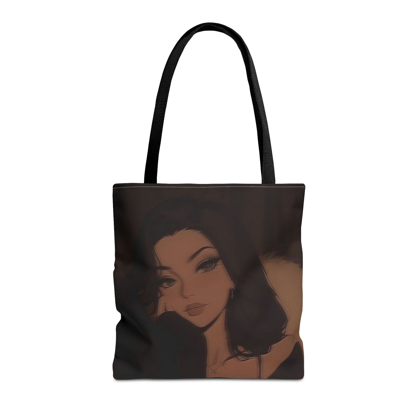 Stylish AOP Tote Bag, Chic Canvas Handbag, Fashionable Reusable Shopper, Trendy Everyday Carryall, Gift for Her, Art Tote