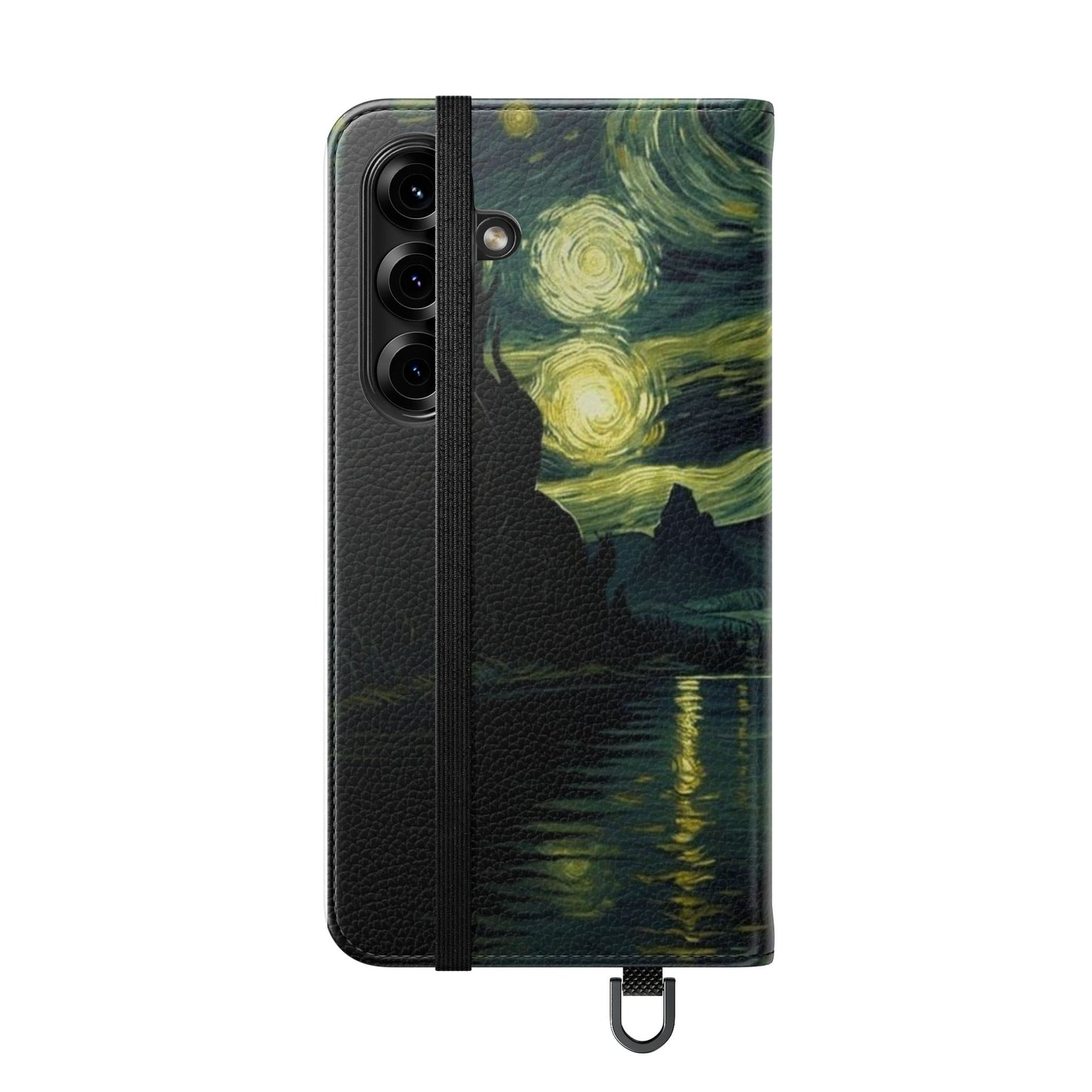 Starry Night Flip Case, Artistic Phone Sleeve, Unique Cell Phone Cover, Gift for Art Lovers, Customizable Smartphone Case