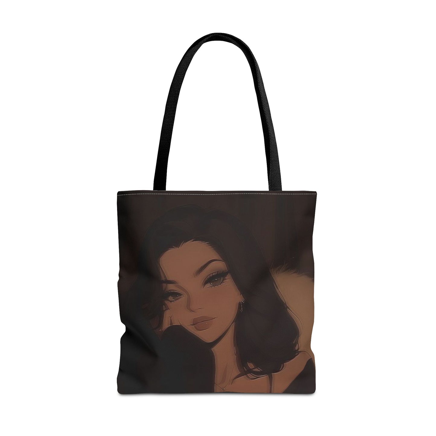 Stylish AOP Tote Bag, Chic Canvas Handbag, Fashionable Reusable Shopper, Trendy Everyday Carryall, Gift for Her, Art Tote