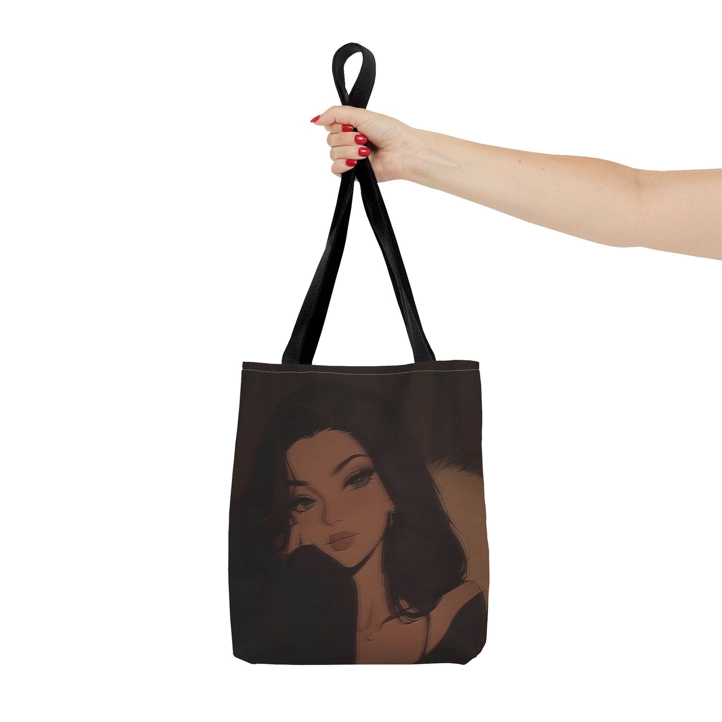 Stylish AOP Tote Bag, Chic Canvas Handbag, Fashionable Reusable Shopper, Trendy Everyday Carryall, Gift for Her, Art Tote