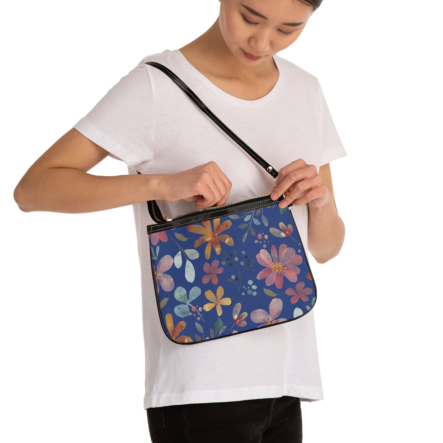 Chic Floral Small Shoulder Bag | Stylish Crossbody Purse for Everyday Wear, Travel, Festivals, Gift Ideas, Women