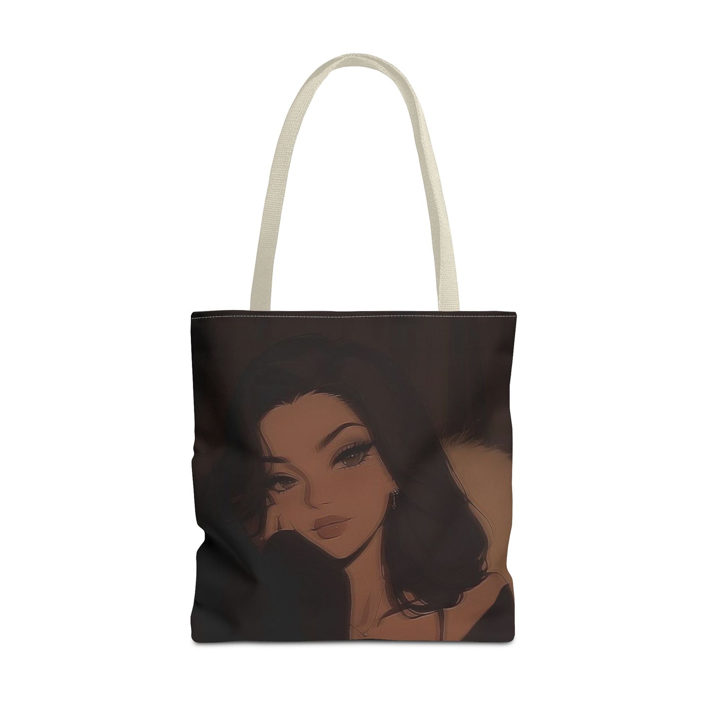 Stylish AOP Tote Bag, Chic Canvas Handbag, Fashionable Reusable Shopper, Trendy Everyday Carryall, Gift for Her, Art Tote