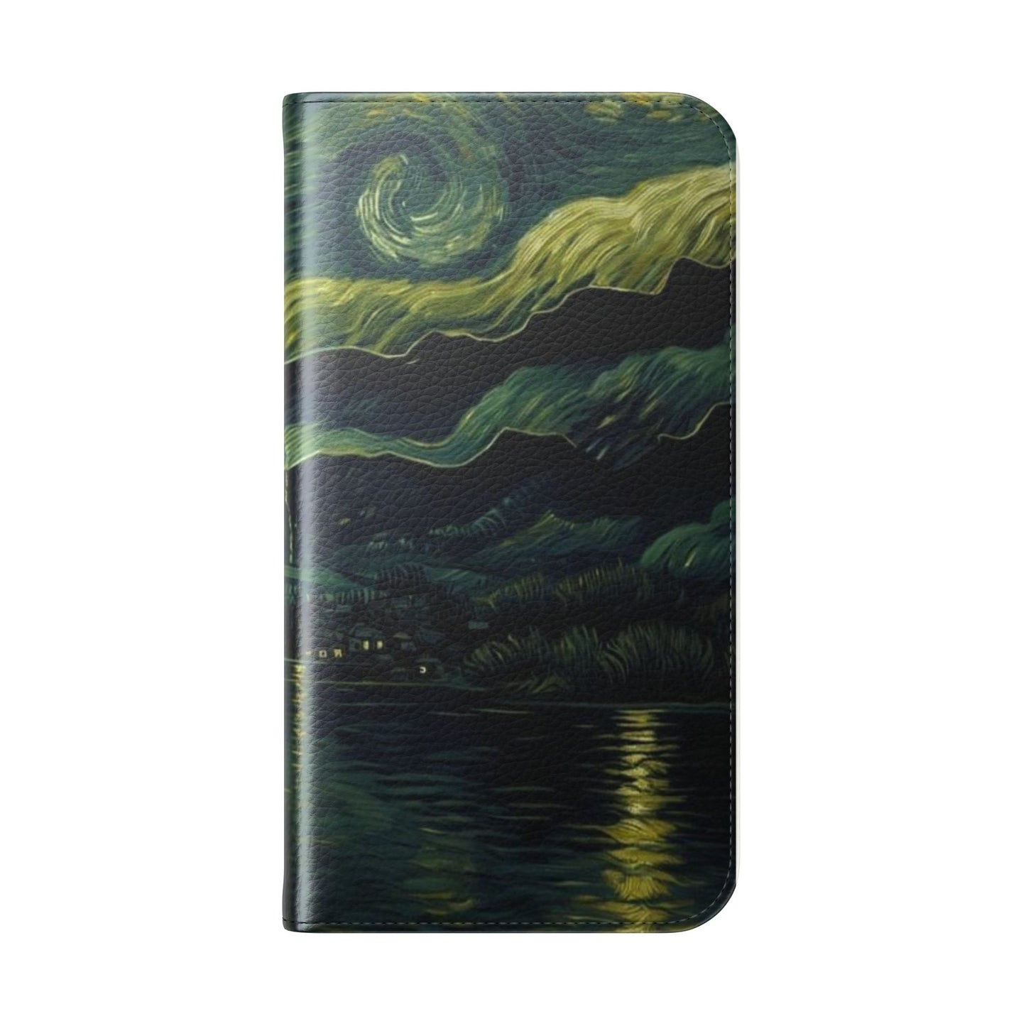 Starry Night Flip Case, Artistic Phone Sleeve, Unique Cell Phone Cover, Gift for Art Lovers, Customizable Smartphone Case
