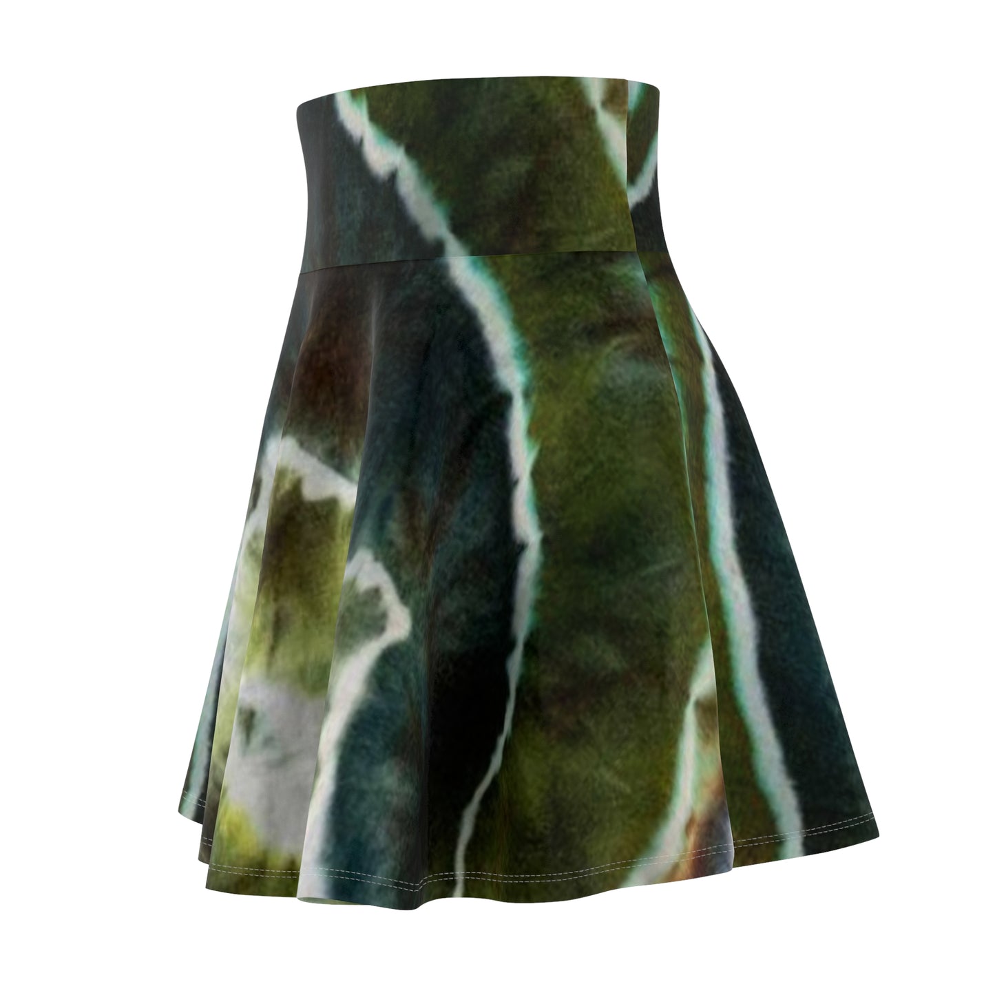 Bohemian Floral Women's Skater Skirt, Stylish Sun Dress, Eco-Friendly Apparel, Festival Attire, Casual Fashion, Summer Wardrobe