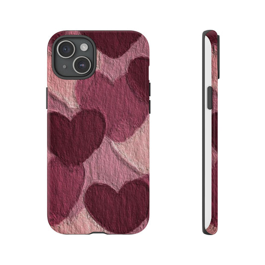 Heartfelt Phone Case, Tough Cases for Love, Stylish Heart Phone Cover, Valentine's Day Gift, Romantic Gift Idea