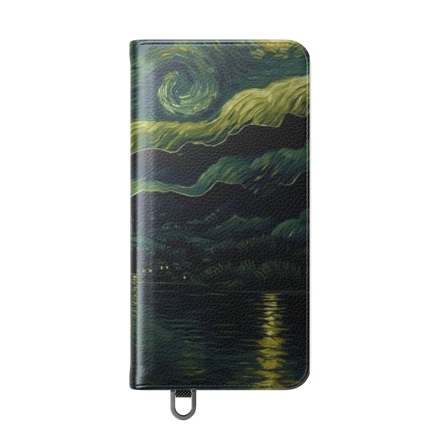 Starry Night Flip Case, Artistic Phone Sleeve, Unique Cell Phone Cover, Gift for Art Lovers, Customizable Smartphone Case
