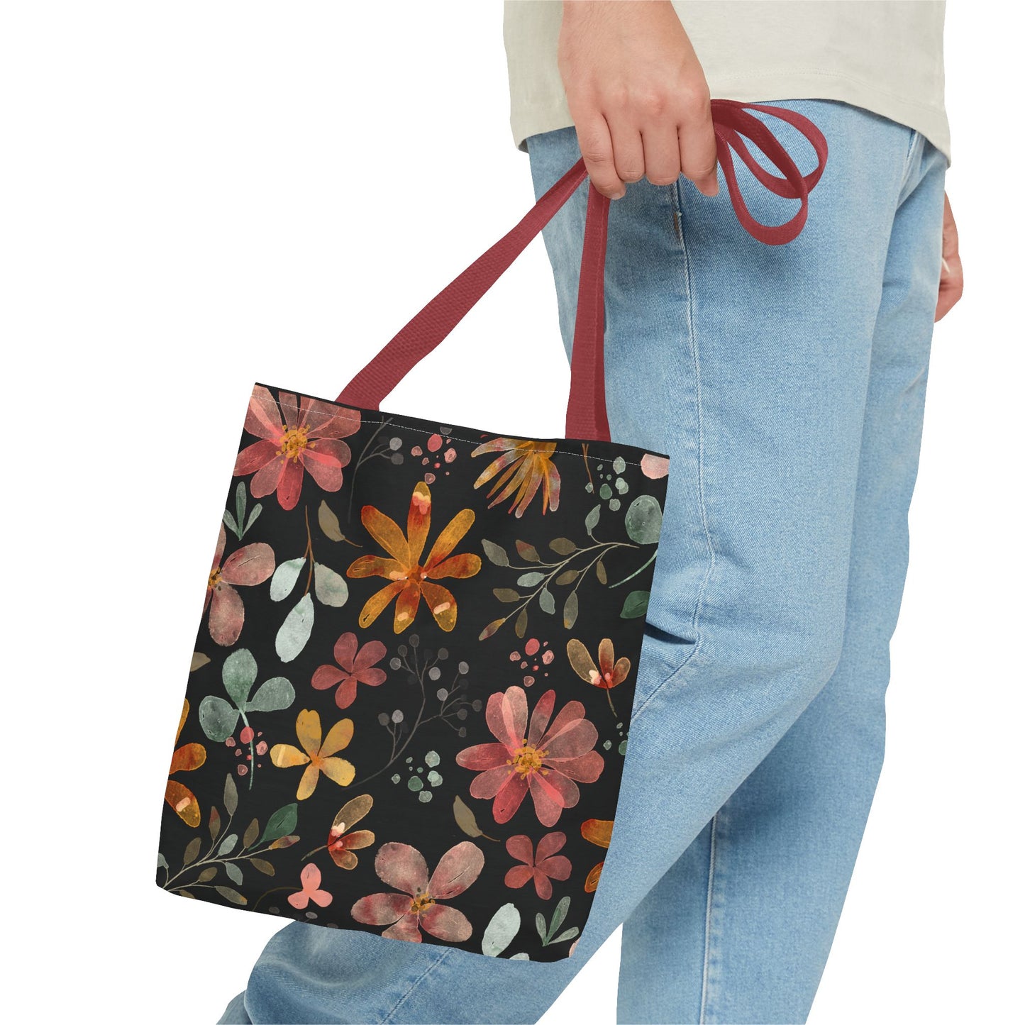 Floral Tote Bag, Boho Style.