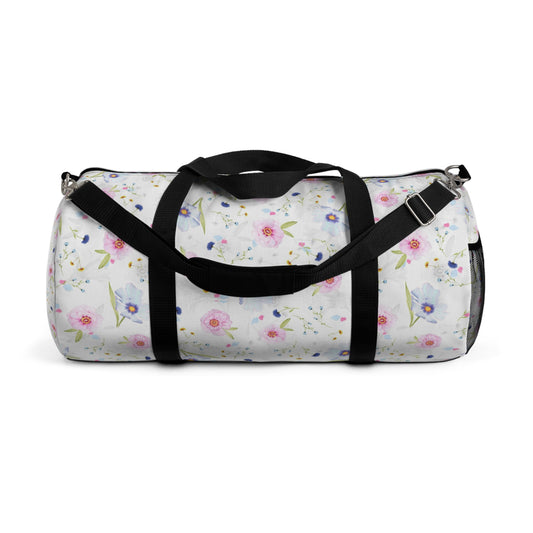 Floral Pattern Duffel Bag | Travel, Gym, Weekend Getaways, Workout, Floral Tote